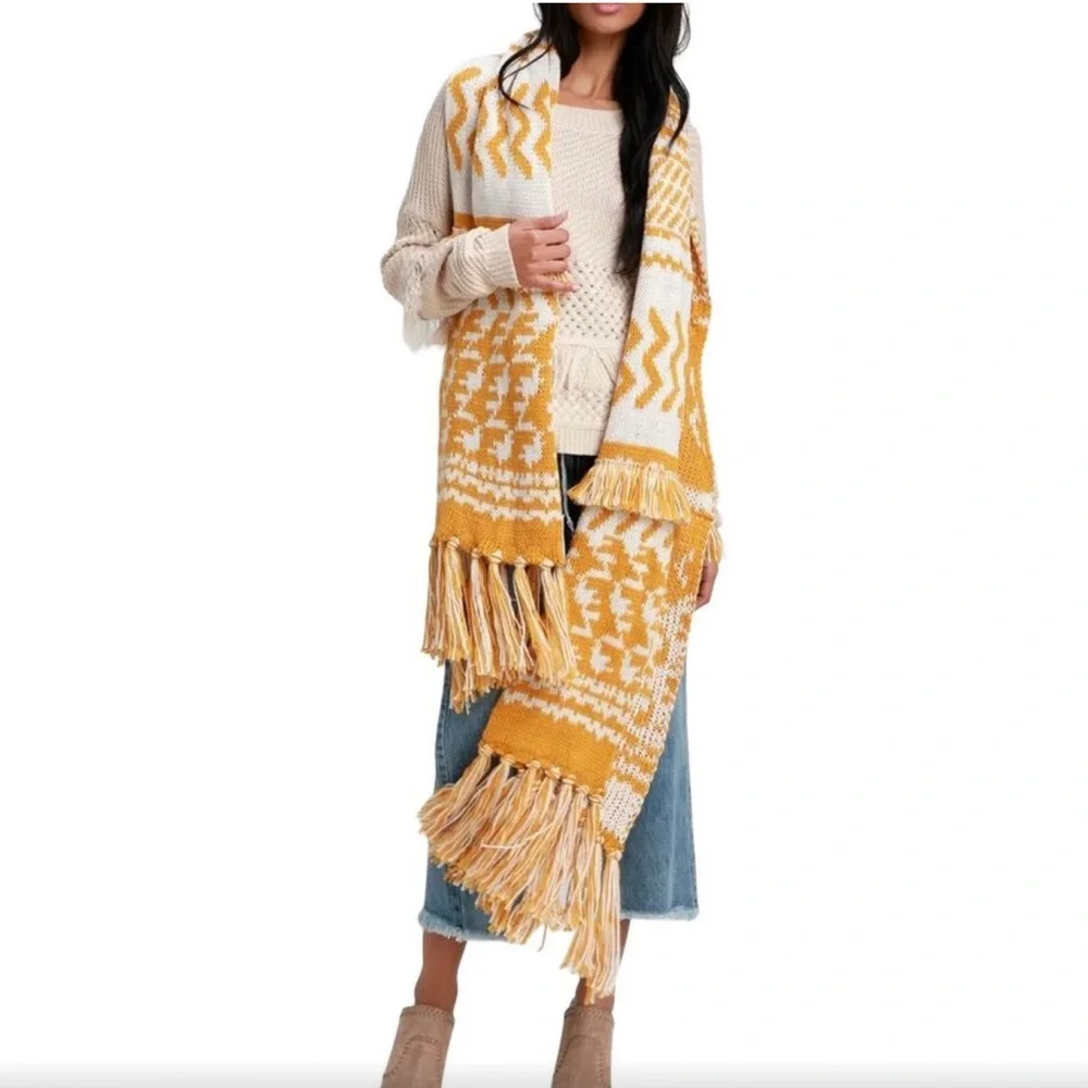 ☆ Free People Mile High Oversized Knit Scarf ☆